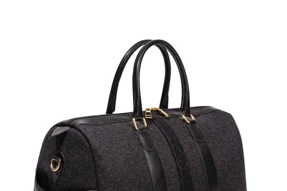 Wool Duffel Bag -Black