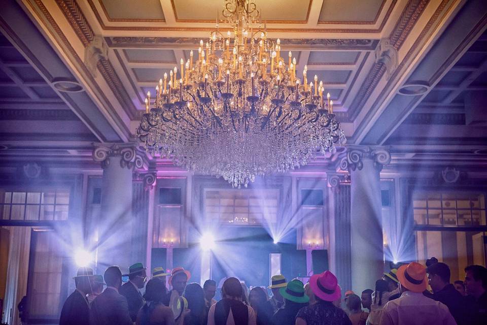 Majestic Chandelier in Versailles Ballroom