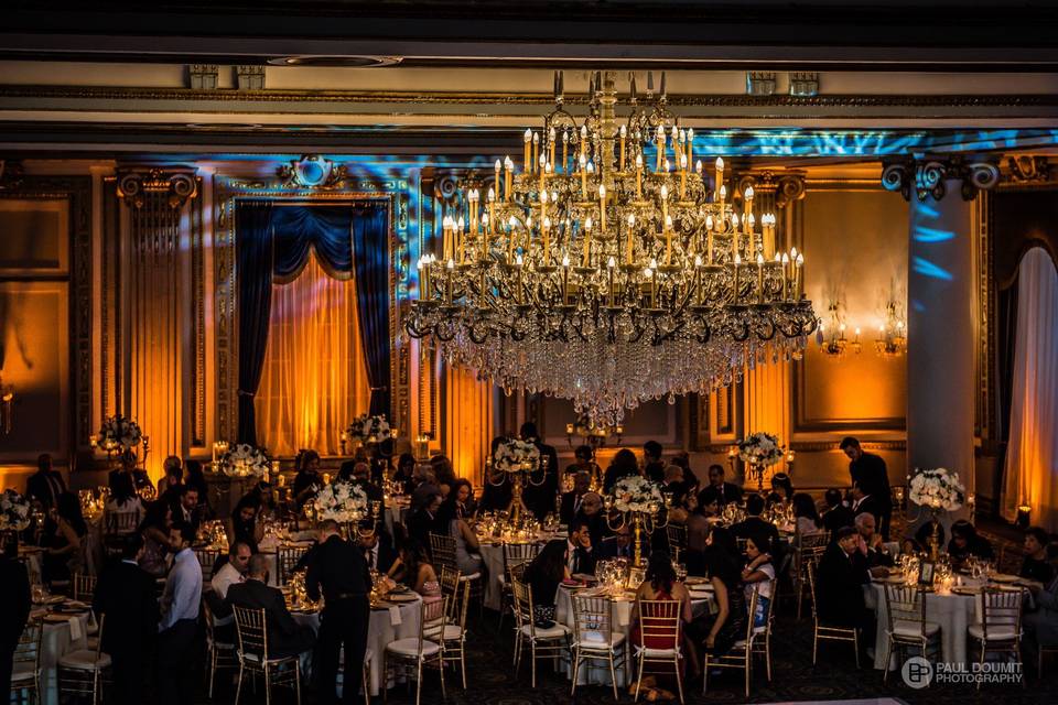 Majestic Chandelier in Versailles Ballroom