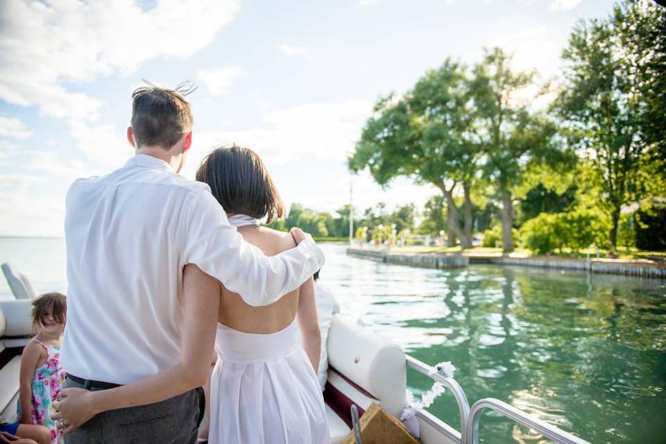 Bride and Groom cruise