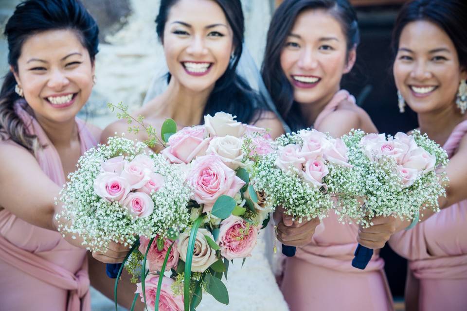 Bridal party, asian wedding