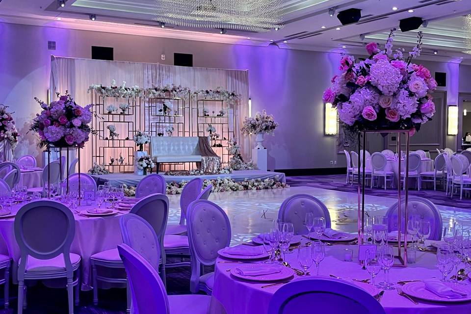Purple Wedding Reception