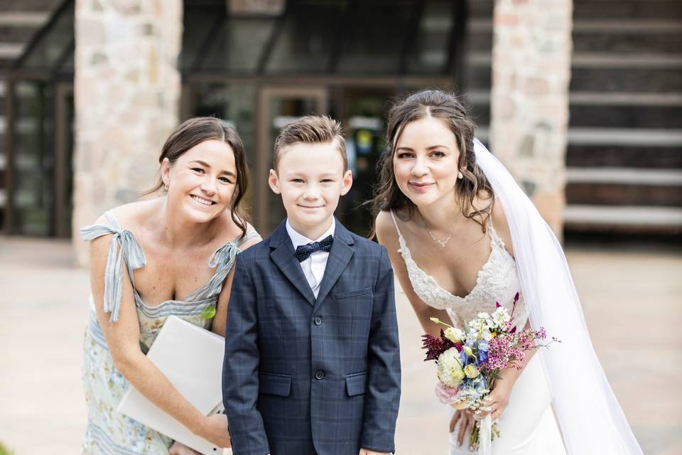 Ring bearer and the bride