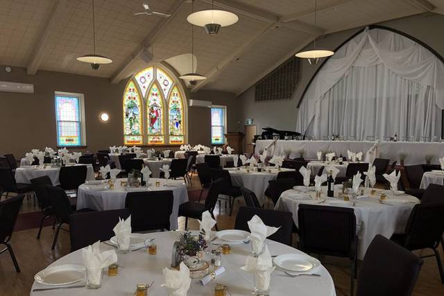 A style of wedding set-up