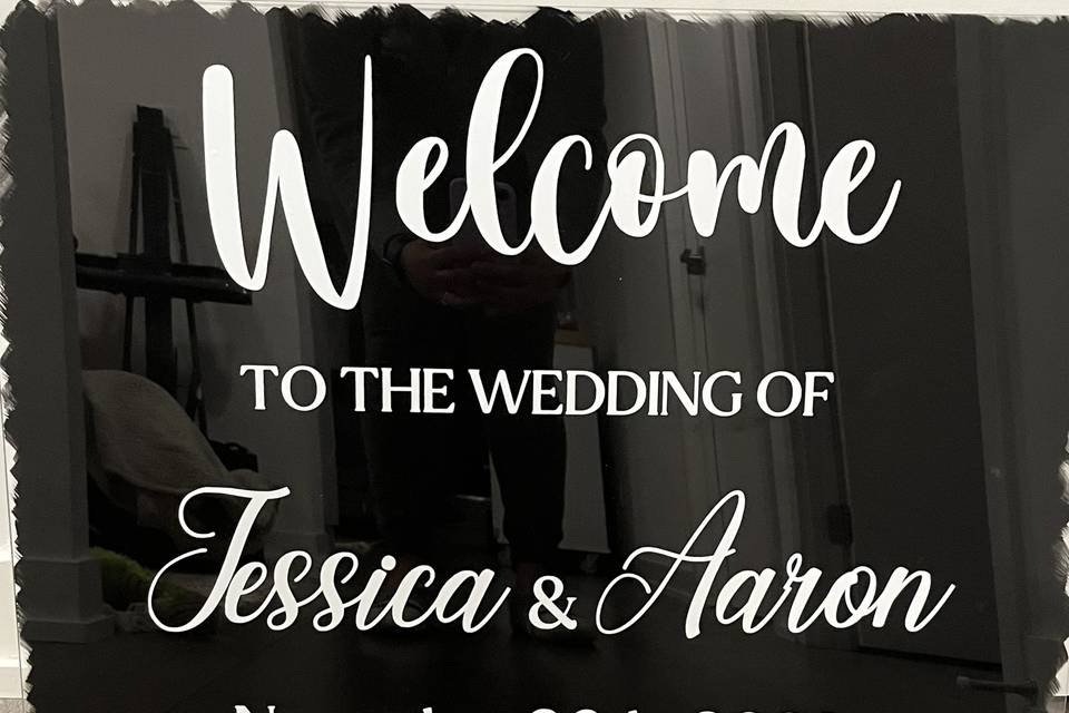 Welcome sign