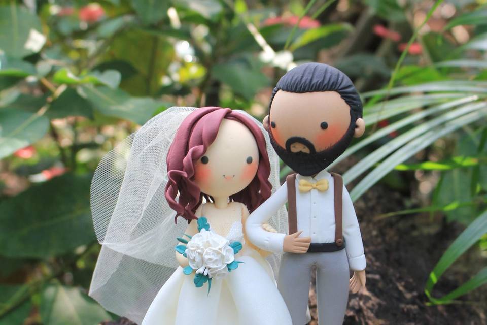 Ao dai wedding topper