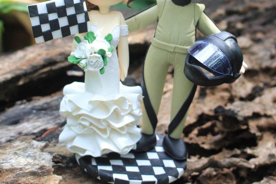 Elephant wedding cake topper