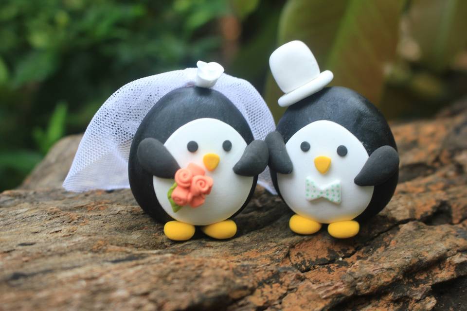 Korean duck wedding topper