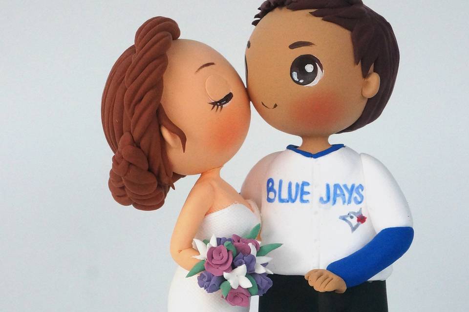 World Cake Topper. Milk & Mocha Wedding Cake Topper