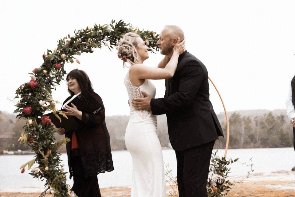 Rainy Wedding in Nova Scotia