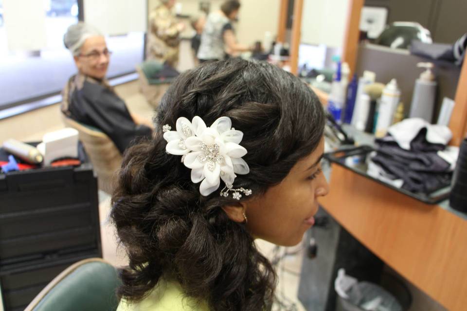 Bridal hair