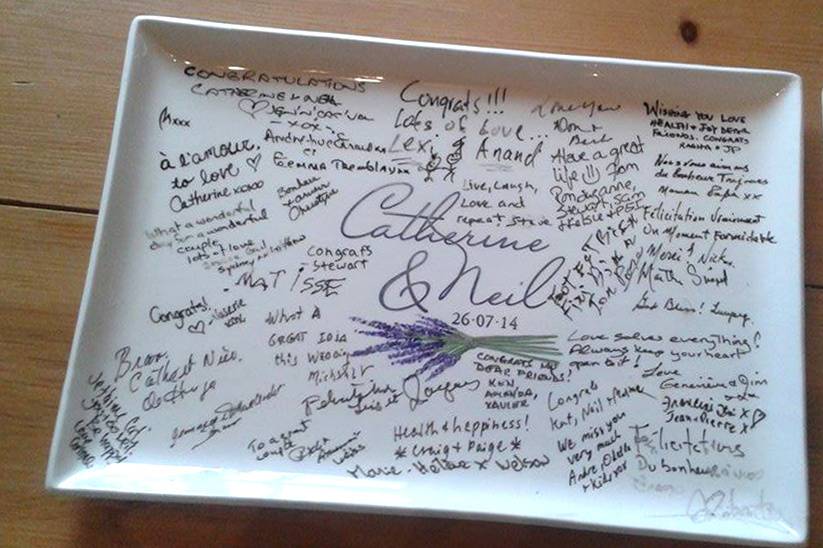 Guest Book Signature Platter