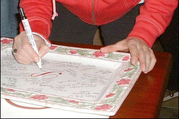 Guest Book Signature Platter