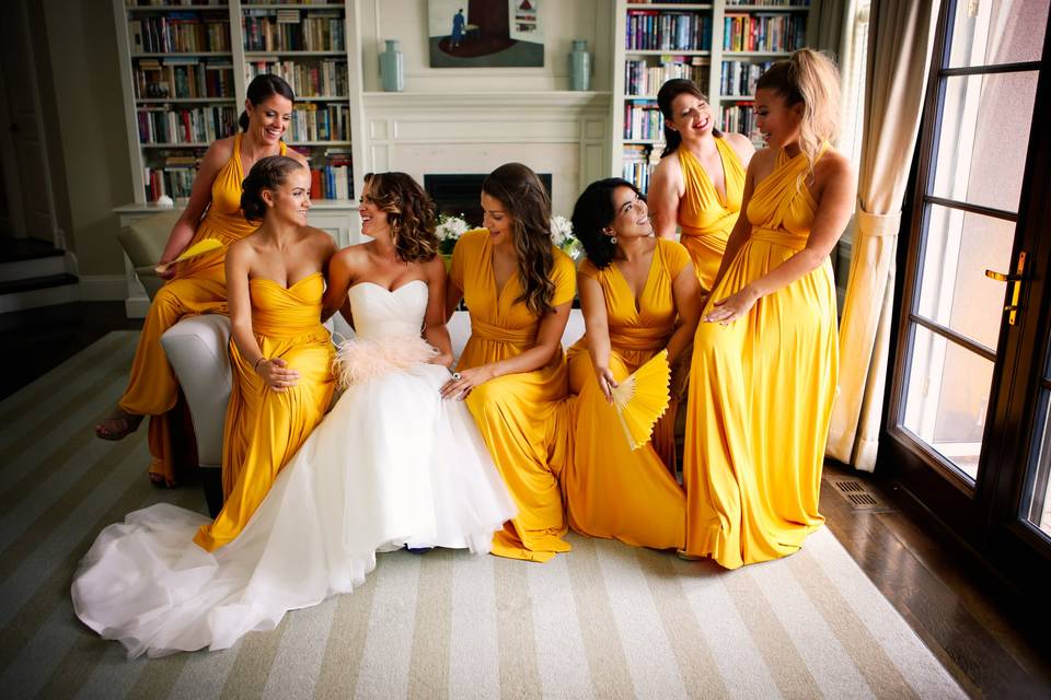 Montreal Bridesmaids bride