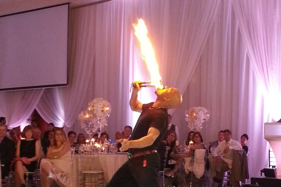 Fire performer