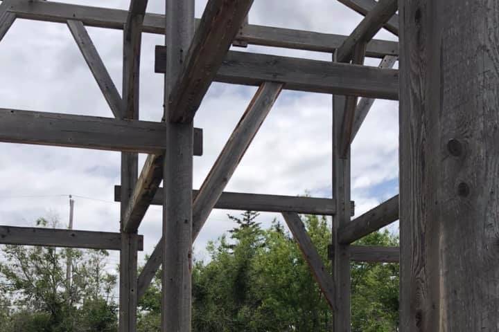 A glimpse of the Stone Barn