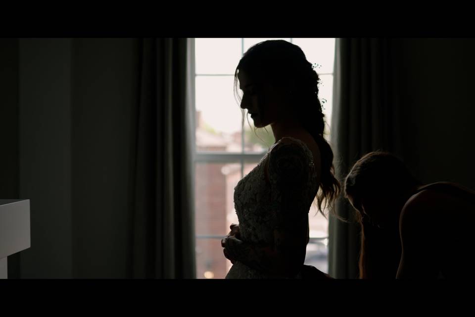 Ciarah getting ready