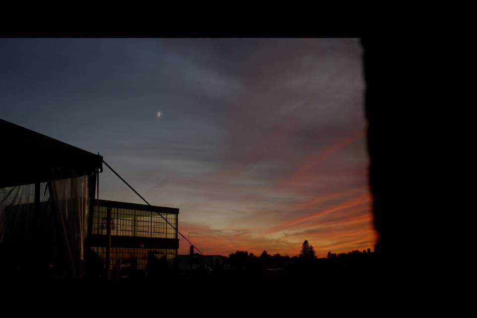 Wedding sunset