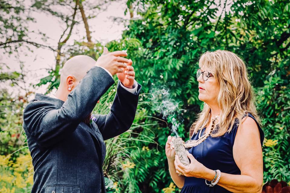 Ceremony smudging