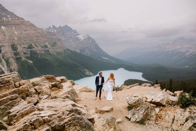 Peyto Lake wedding