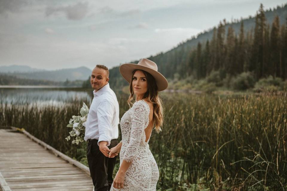 Elopement at Knouff Lake, BC