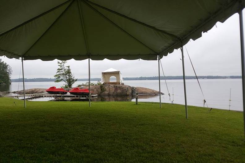 Inside Wedding Tent Rental