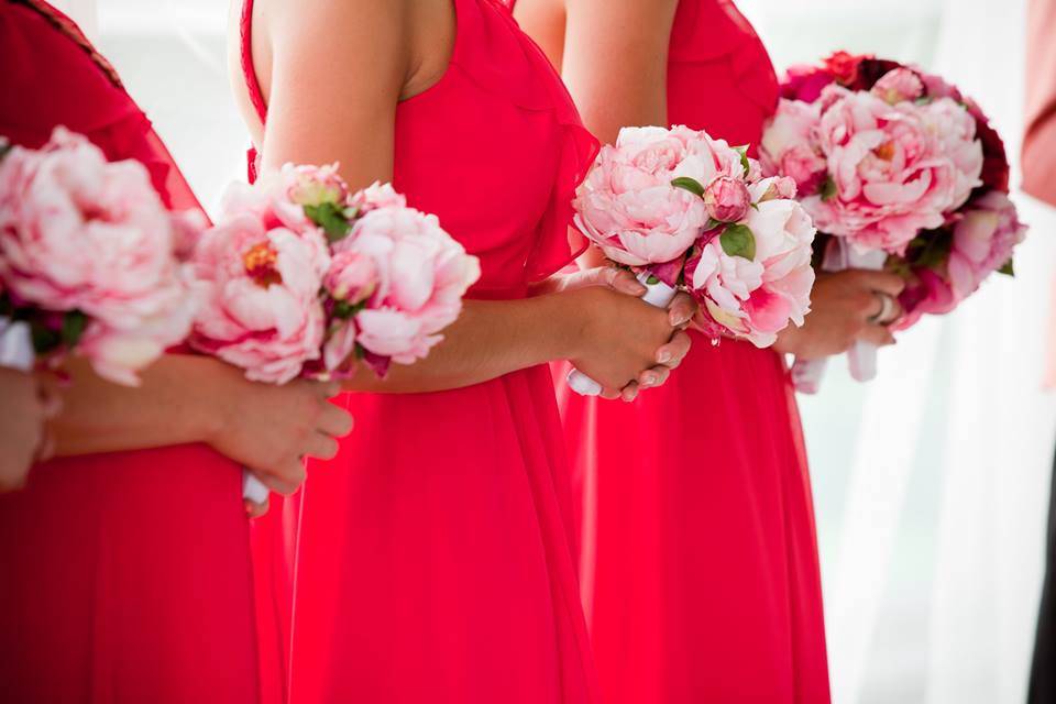Bridesmaids Peony Bouquet