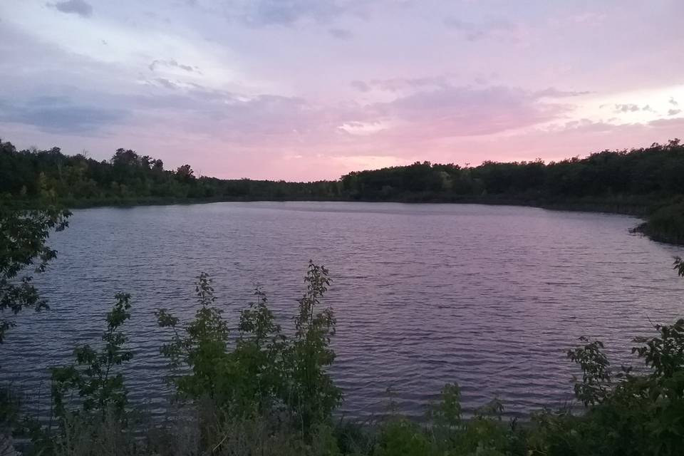 Sunset at Lake Stormon