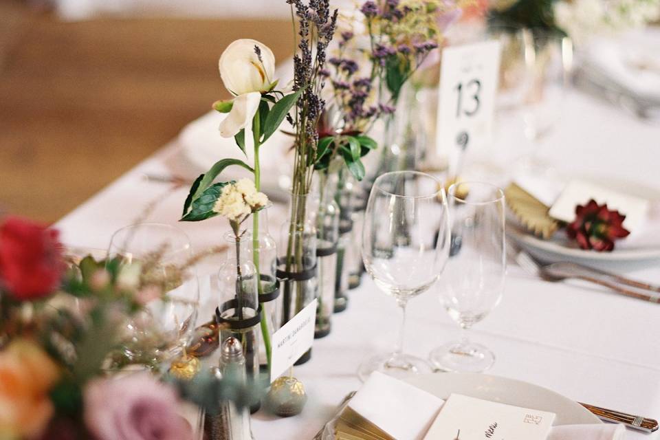 Reception table details