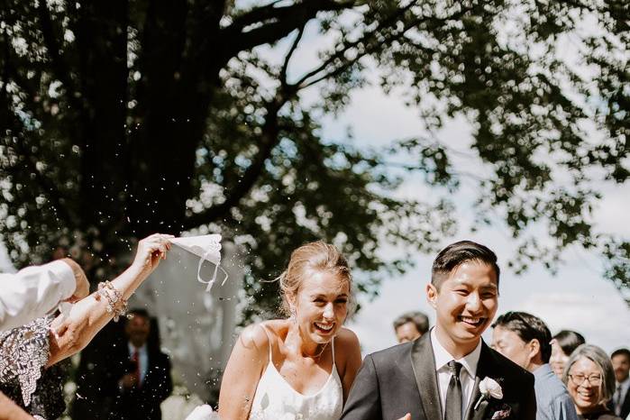 Down the aisle - Mary calotes photo