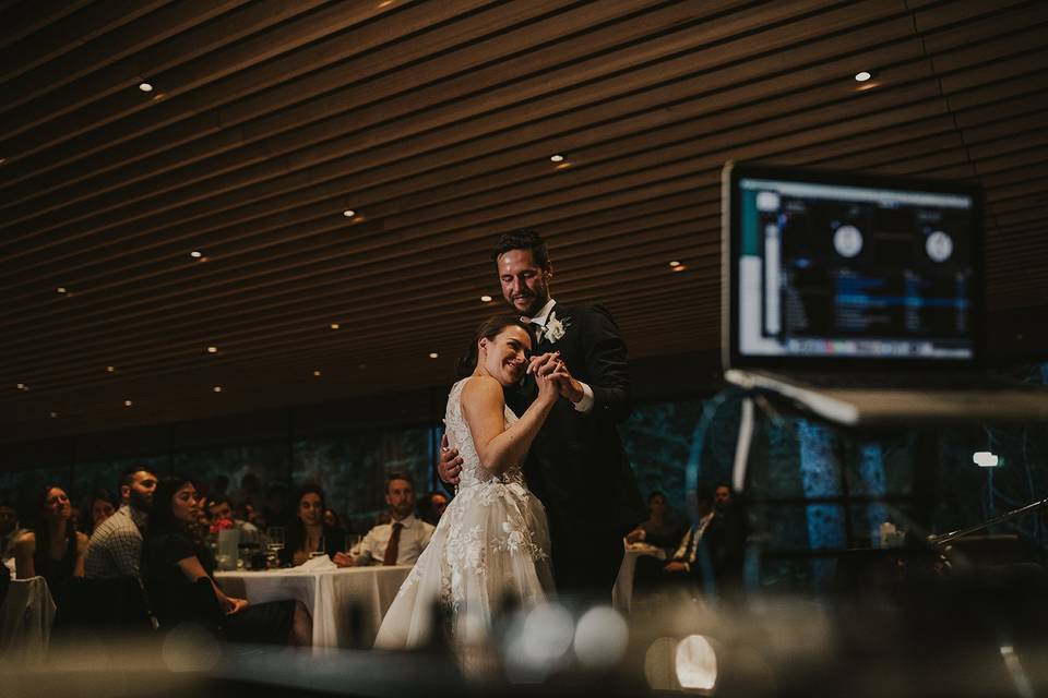 Couple's first dance