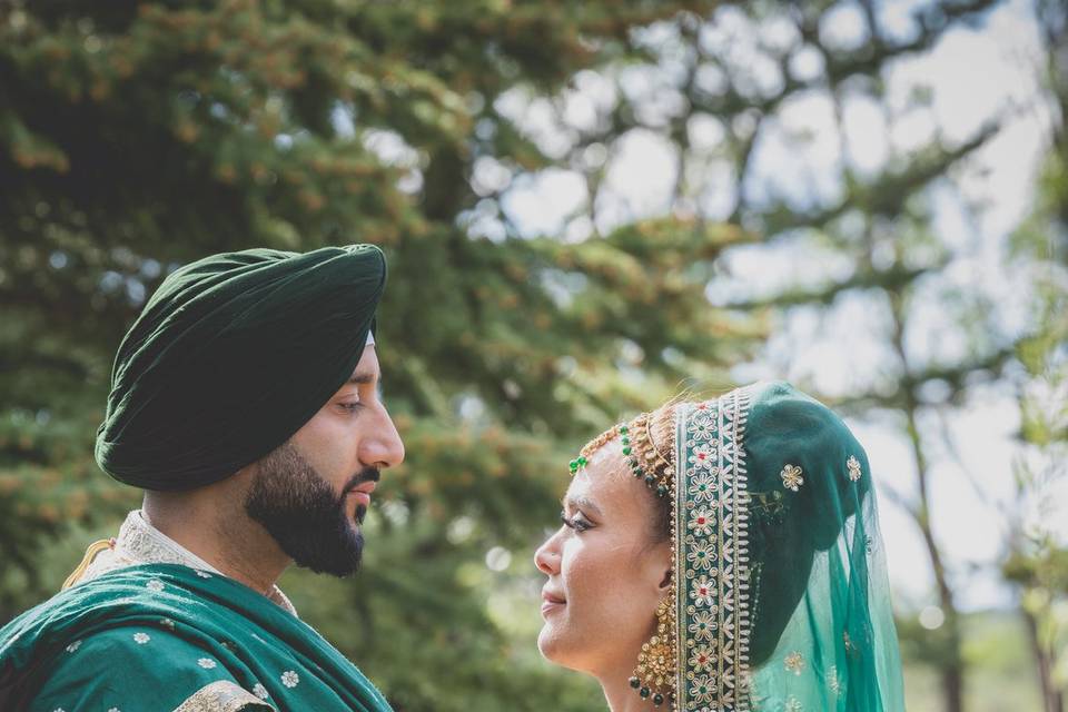 Couple at Ghost Lake Manor House