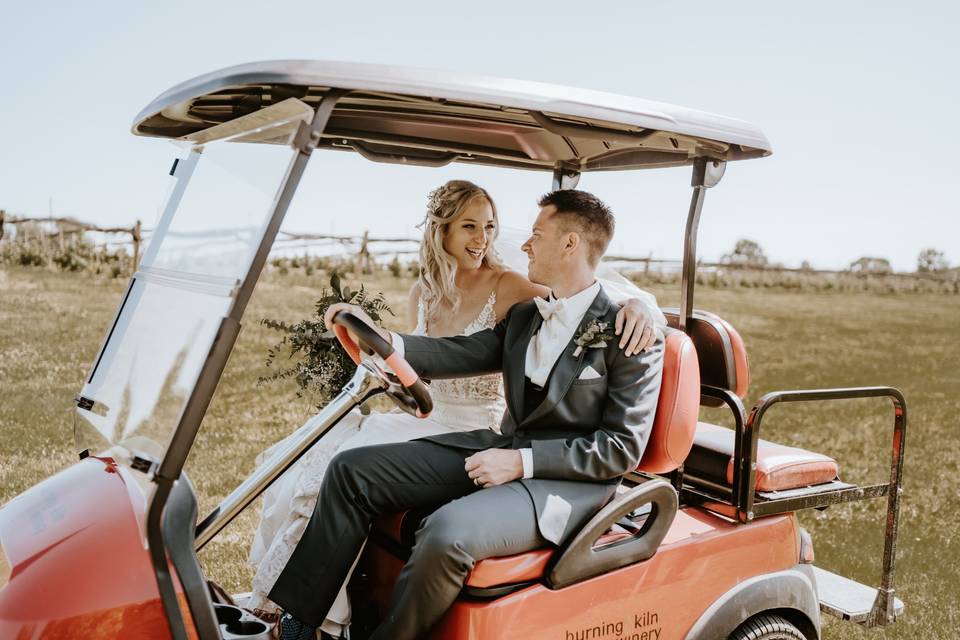 Golf cart photoshoot