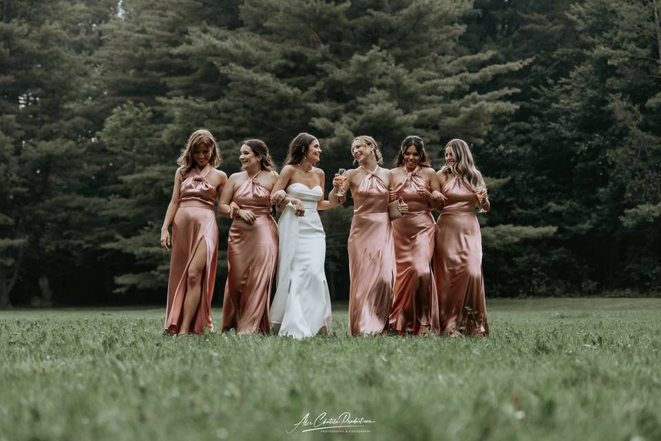 Bride & Bridesmaids