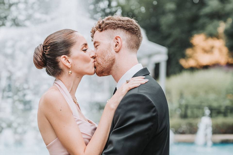 First Kiss as Husband & Wife
