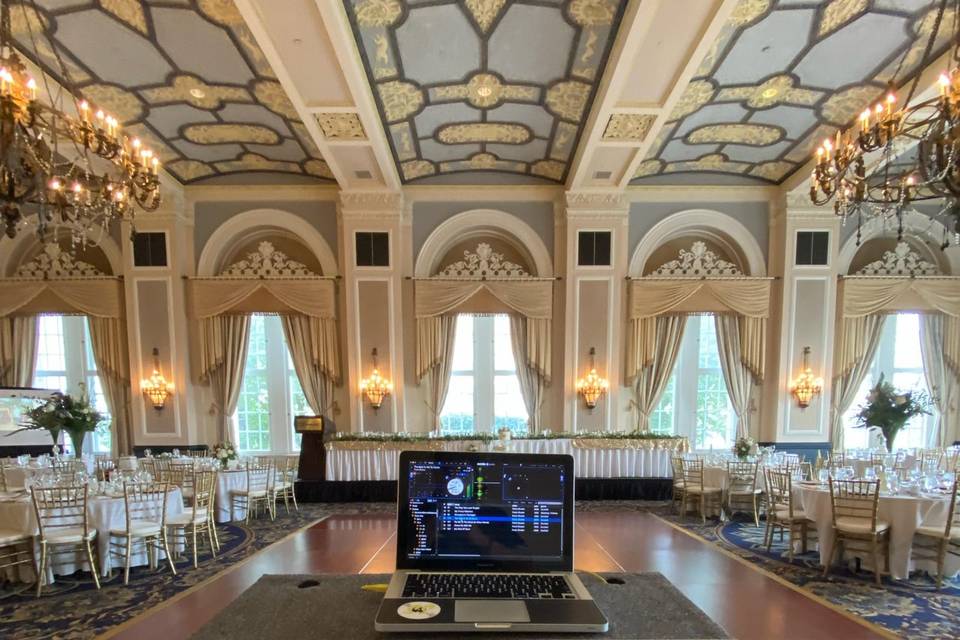 Setup at Fairmont Hotel Macdonald