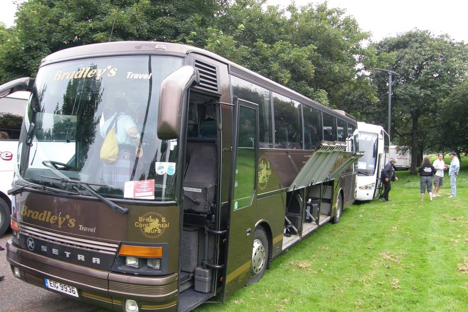 Tour Bus in Scotland