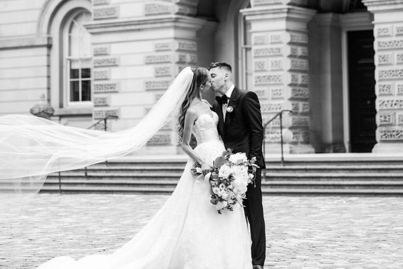 Beautiful bride & groom