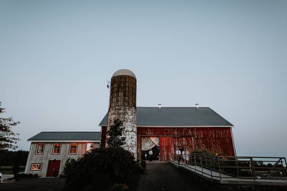 Outdoor barn view