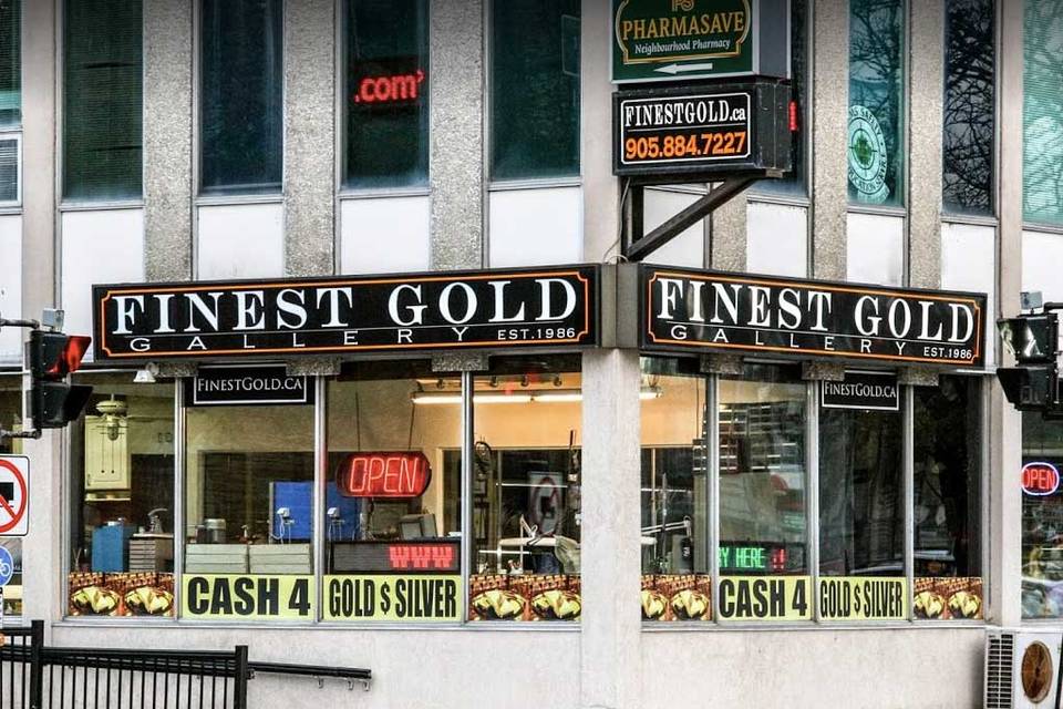 Outside of Finest Gold Gallery