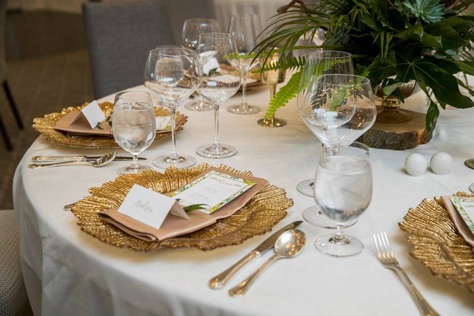 Gold Place setting