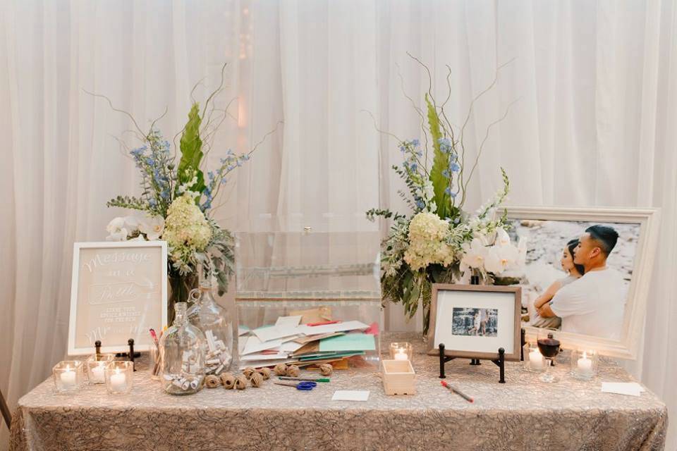 Blush and Blue entry table