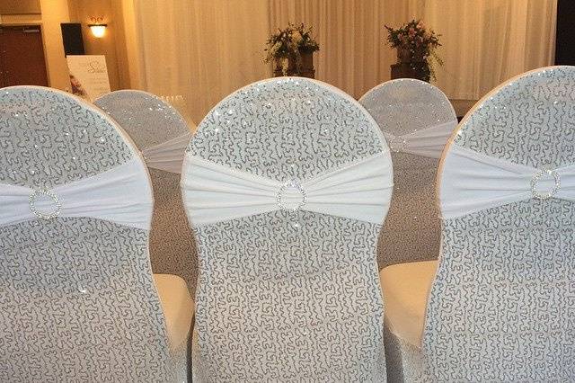 Our sequin chair covers