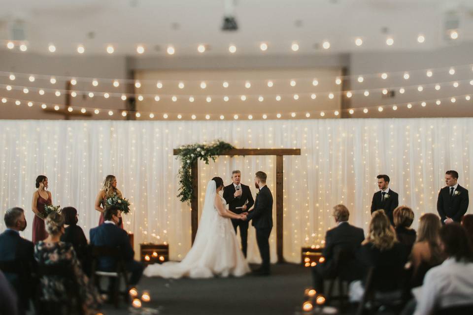 Beautiful indoor wedding