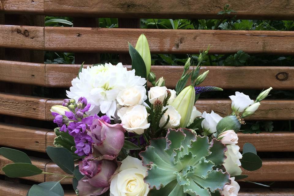 Lovely rustic centerpieces