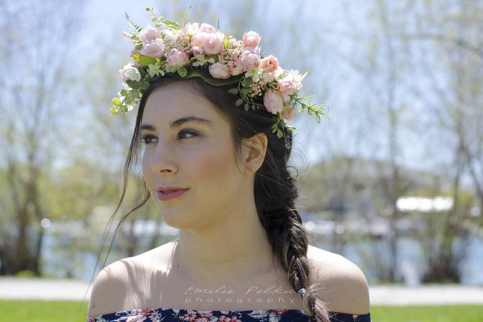 Romantic flower crown