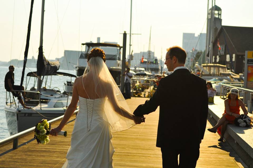 Harbourside wedding