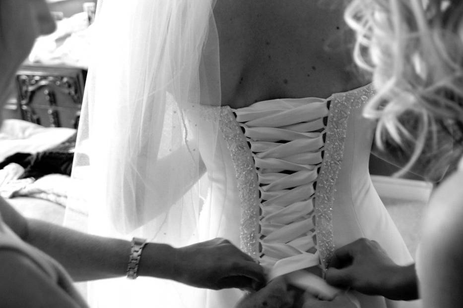 Doing up the Dress