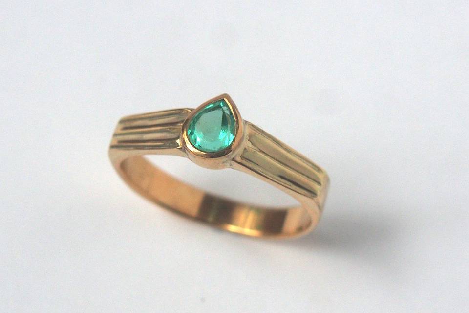 Gold and Emerald Band