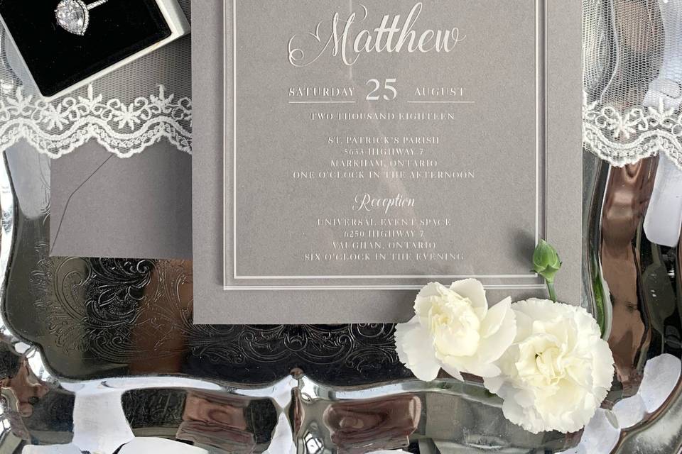 Wedding invitation suite